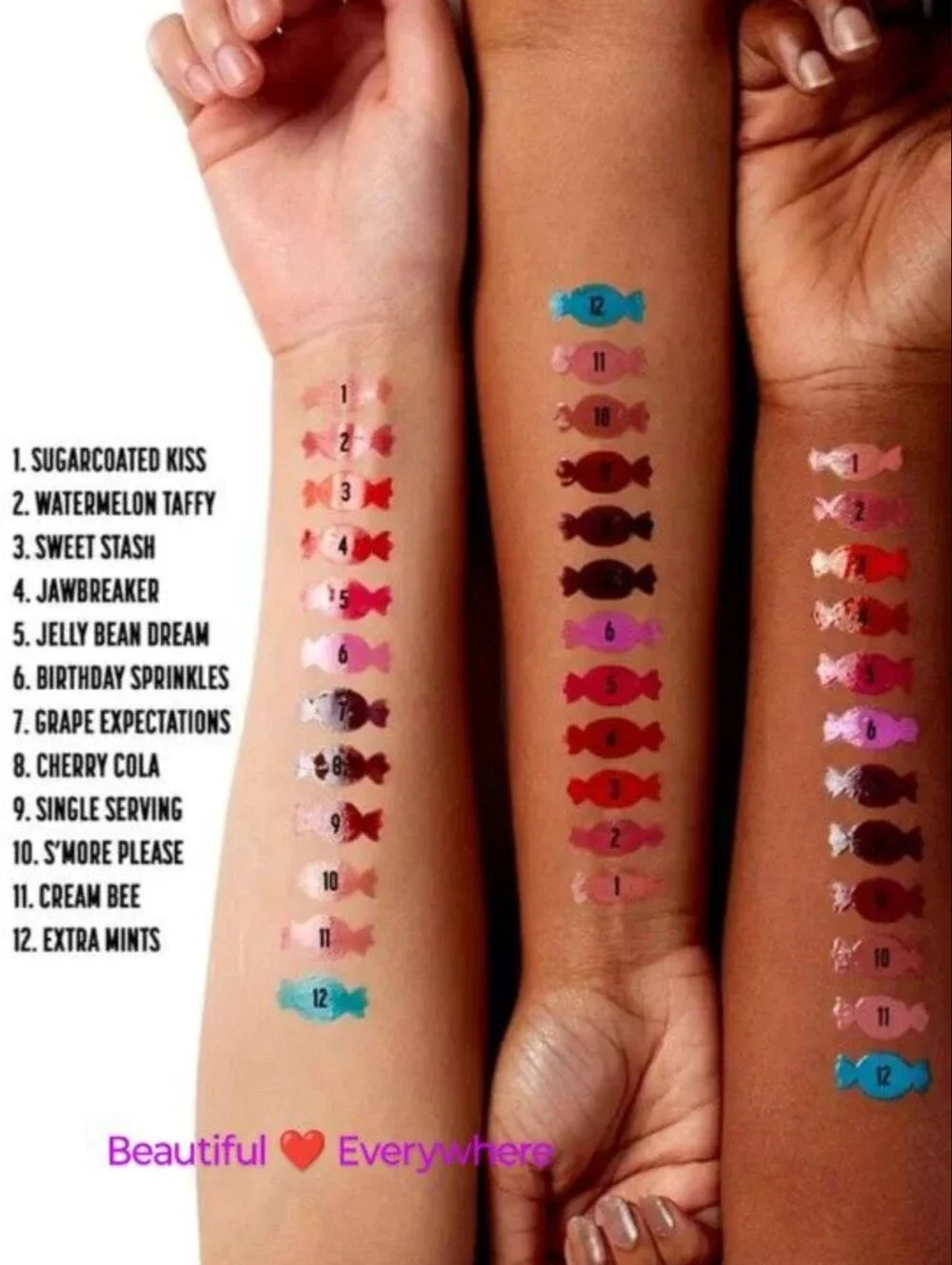 Vibrant Gloss Lipstick Collection - Multi Shade Set